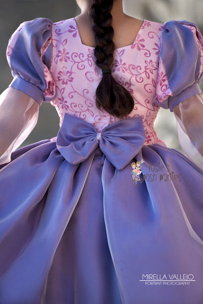 Rapunzel Birthday Dress Halloween Costume  Photo Shoot Outfit
