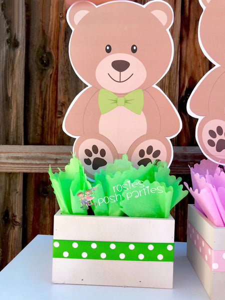 Bear Theme | Bear Baby Shower | Bear Baptism | Bear Centerpiece | Teddy Bear Centerpiece Decoration Theme | Baby Shower Party INDIVIDUAL