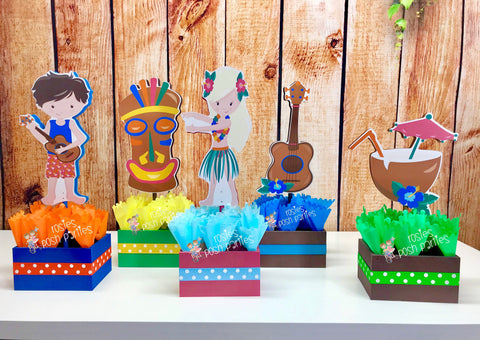 Luau Theme | Luau Birthday Party Centerpiece Decoration | Hawaiian Party | Luau Hawaii Decoration Centerpiece | Luau Baby Shower INDIVIDUAL