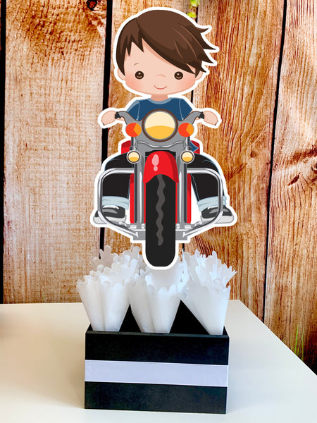 Motorcycle Theme Party Centerpiece Decoration | Motorcycle Baby Shower | Motorcycle Theme | Baby Shower Decoration | Motorcycle INDIVIDUAL