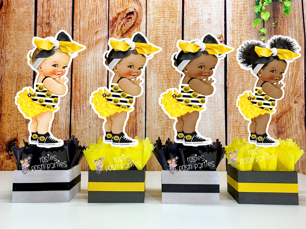 Bee theme Baby Shower, Sunflower Baby Shower, Party Straws, Bee Birthd