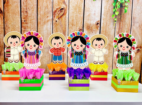 Mexican Rag Doll Theme | Mexican Rag Doll Party | Fiesta Mexicana Party | Guarecita Doll | Mexican Handmade Maria | Centerpieces INDIVIDUAL