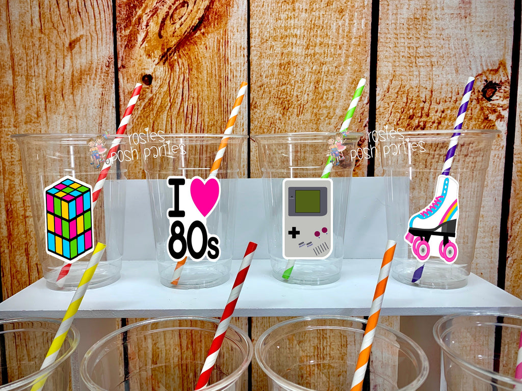 I Love the 80s Birthday Theme 80s Theme Party Favor 80s Theme Favors 80s  Party Candy Jar Favor 80s Baby Party Decoration SET OF 12 
