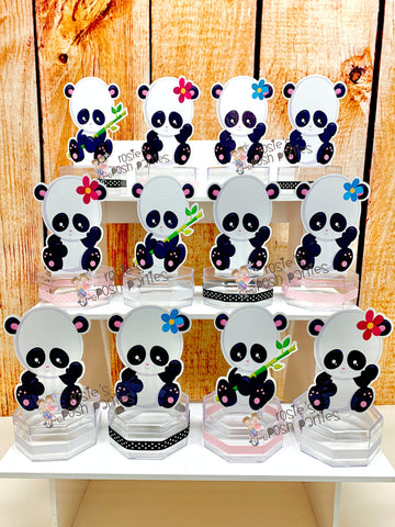 Panda Theme | Panda Birthday or Baby Shower | Panda Candy Jar Favor | Panda Theme Party Favor | Panda Theme | Panda Baby Shower SET OF 12