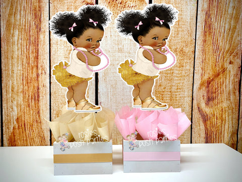 Royal Princess Baby Shower | Princess Theme | Royal Princess Birthday Theme | African American Princess Centerpiece Decoration INDIVIDUAL