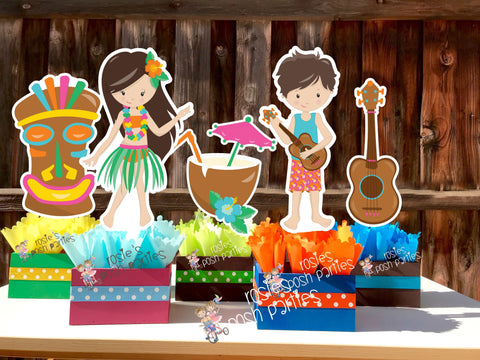 Luau Theme | Hawaiian Birthday Party | Luau Centerpiece Decoration | Luau Baby Shower | Hawaiian Theme Party | Hawaiian Decor INDIVIDUAL