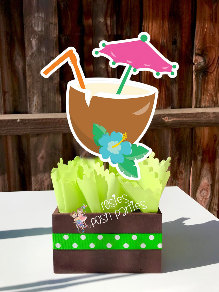 Luau Hawaiian birthday party Favor centerpiece Luau party decoration b –  Rosie's Posh Parties