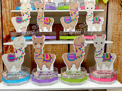 Llama Birthday Theme Candy Jar Favor Decoration | Llama Theme | Llama Party Favor | Alpaca Theme Baby Shower Party Favor Jar Decor SET OF 12