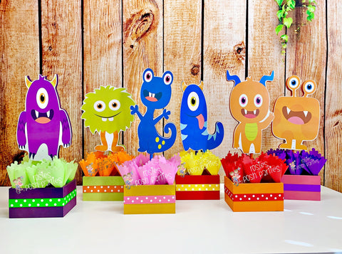 Monster Theme | Monster Birthday | Monster Baby Shower | Monster Birthday Party Centerpiece Decoration | Scary Monster Theme Deco INDIVIDUAL